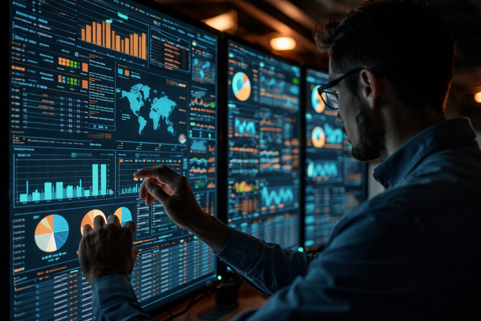 Analisi dei dati in tempo reale in un ambiente tecnologico avanzato.